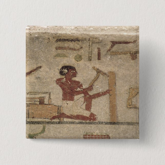 Bóton Quadrado 5.08cm A oficina do carpinteiro (Frente)