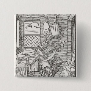 Bóton Quadrado 5.08cm A oficina do fabricante do instrumento, c.1570