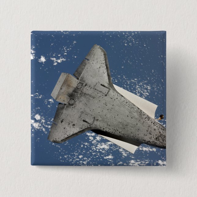 Bóton Quadrado 5.08cm A parte inferior do ônibus espacial Discovery 2 (Frente)