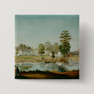 Bóton Quadrado 5.08cm A plantação de Olivier, 1861