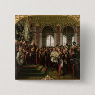 Bóton Quadrado 5.08cm A proclamação de Wilhelm