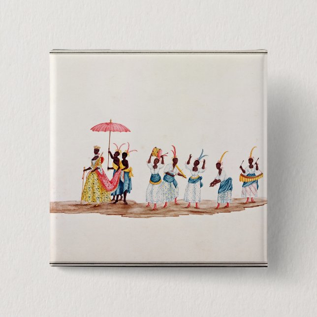 Bóton Quadrado 5.08cm A rainha e sua série (Frente)