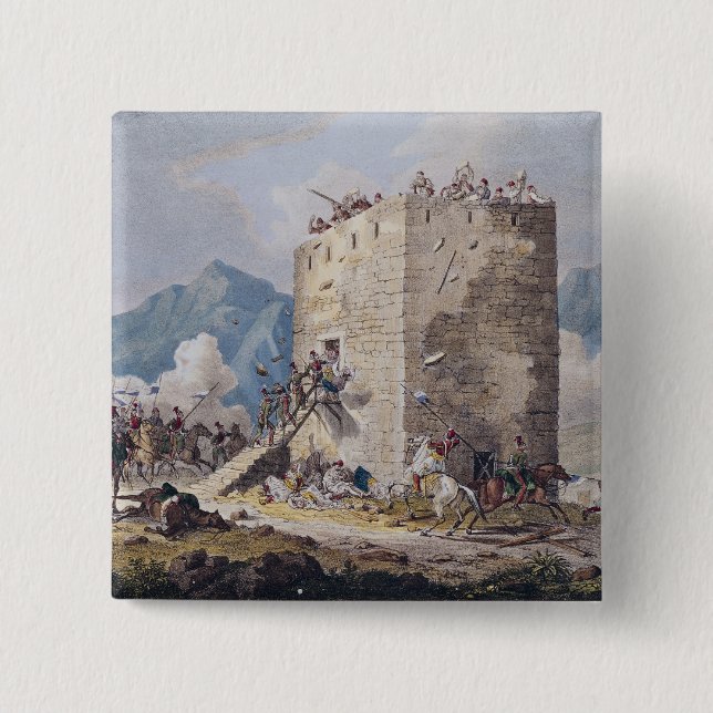 Bóton Quadrado 5.08cm A resistência de quarenta rebeldes gregos (Frente)