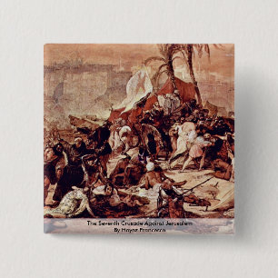 Bóton Quadrado 5.08cm A sétima cruzada contra Jerusalem