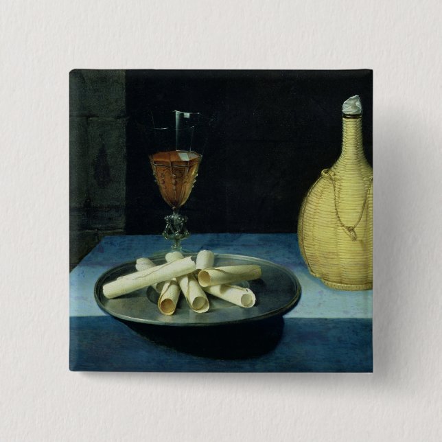 Bóton Quadrado 5.08cm A sobremesa das bolachas (Frente)