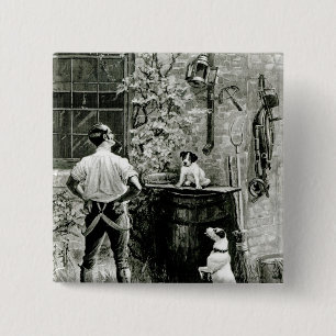 Bóton Quadrado 5.08cm A sobrevivência do mais apto