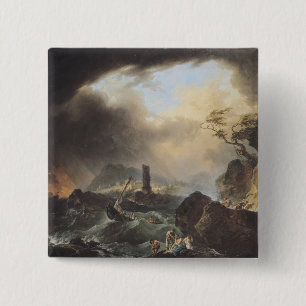 Bóton Quadrado 5.08cm A tempestade