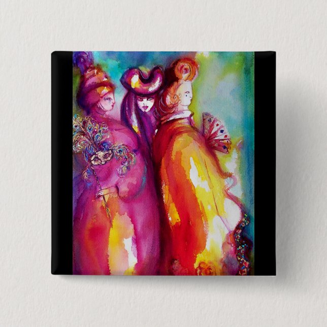 BÓTON QUADRADO 5.08CM A TERCEIRA MÁSCARA (Frente)