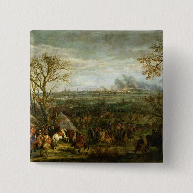 Bóton Quadrado 5.08cm A tomada de Cambrai (Frente)