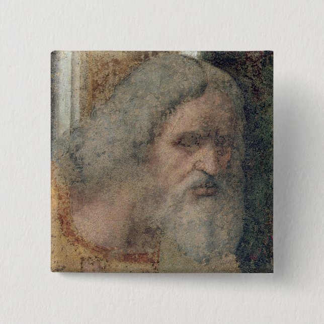 Bóton Quadrado 5.08cm A última ceia, 1495-97 (Frente)