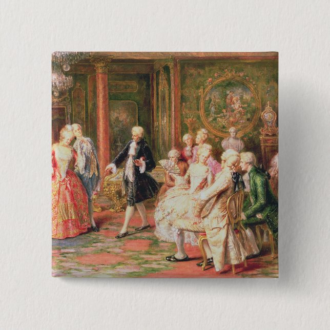 Bóton Quadrado 5.08cm A valsa (Frente)