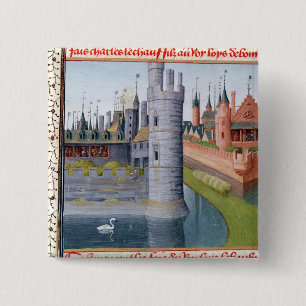 Bóton Quadrado 5.08cm A vida de Louis II 'o Stammerer