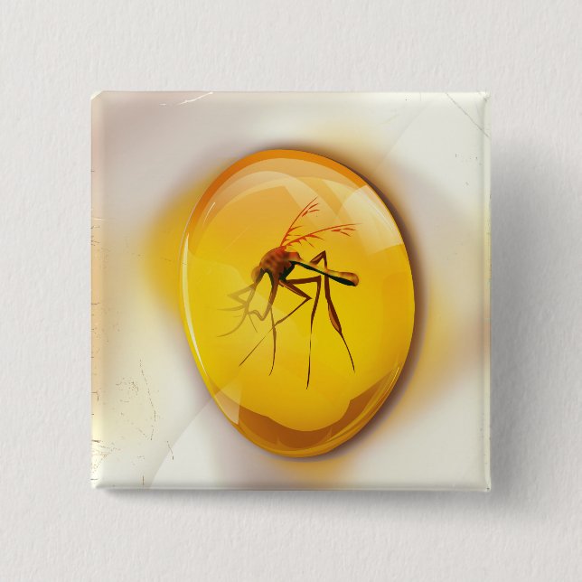 Bóton Quadrado 5.08cm A vida encontrará uma maneira (Frente)