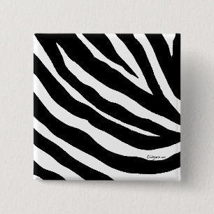 Bóton Quadrado 5.08cm A zebra legal listra o Pin quadrado