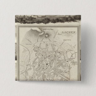 Bóton Quadrado 5.08cm Aachen, Alemanha