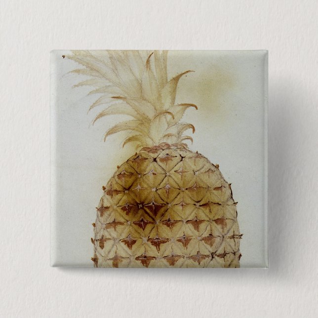 Bóton Quadrado 5.08cm Abacaxi (Frente)