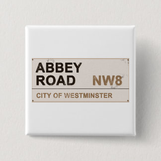 Bóton Quadrado 5.08cm Abbey Road London England - vintage