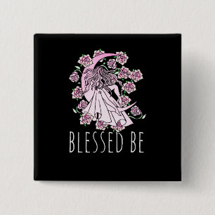 Bóton Quadrado 5.08cm Abençoado Seja