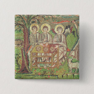 Bóton Quadrado 5.08cm Abraham com os anjos (mosaico)