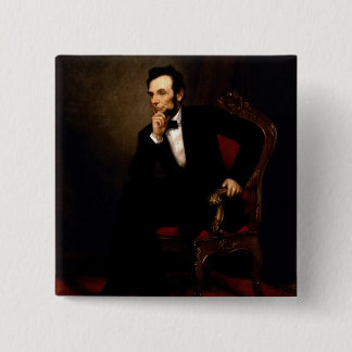 Bóton Quadrado 5.08cm Abraham Lincoln