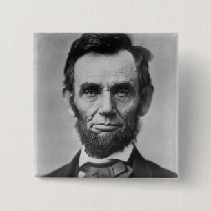 Bóton Quadrado 5.08cm Abraham Lincoln