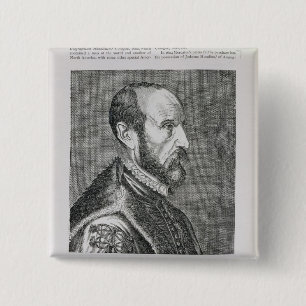 Bóton Quadrado 5.08cm Abraham Ortelius