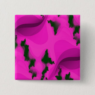 Bóton Quadrado 5.08cm Abstrato DE ÁGUA