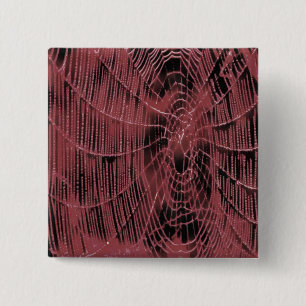 Bóton Quadrado 5.08cm Abstrato De Pintura De Uma Tela Magenta Rosa