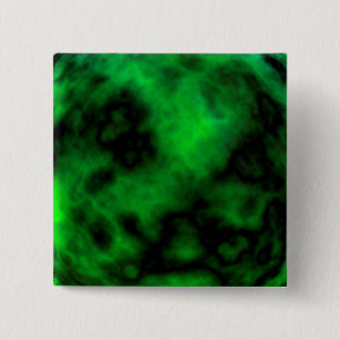 Bóton Quadrado 5.08cm Abstrato do Funky Neon Green Emerald Halloween