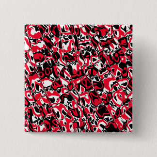 Bóton Quadrado 5.08cm Abstrato Mosaico