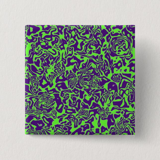 Bóton Quadrado 5.08cm Abstrato Swirl (Frente)
