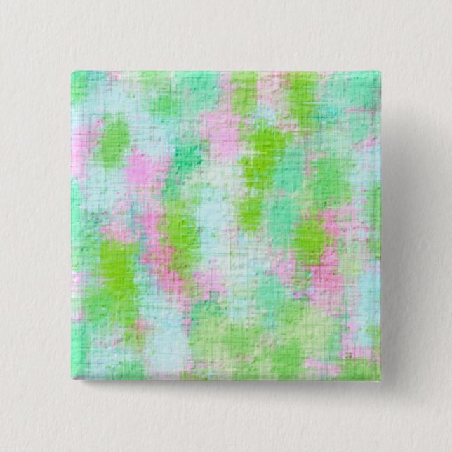 BÓTON QUADRADO 5.08CM ABSTRATO VERDE BONITO (Frente)