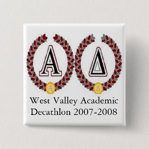 Bóton Quadrado 5.08cm acadec2, Decathlon académico 2007-2008 do vale