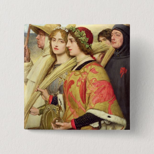 Bóton Quadrado 5.08cm Acção de graças (Frente)