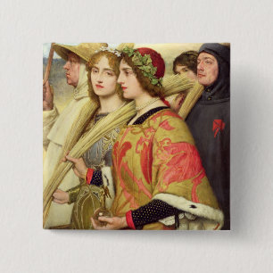 Bóton Quadrado 5.08cm Acção de graças