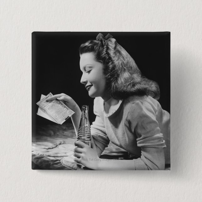 Bóton Quadrado 5.08cm Adolescente (Frente)