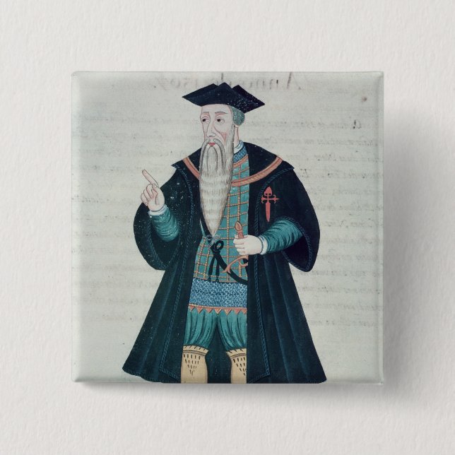 Bóton Quadrado 5.08cm Afonso de Albuquerque (Frente)