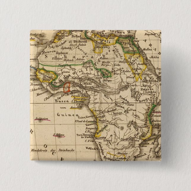 Bóton Quadrado 5.08cm África 16 (Frente)