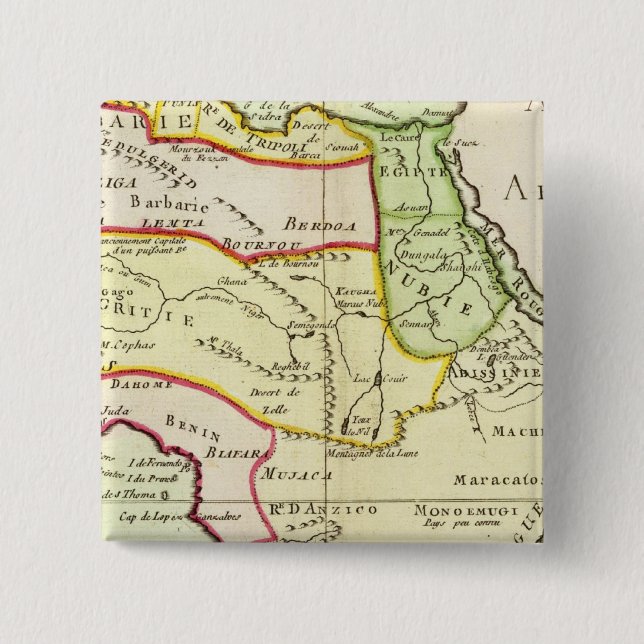 Bóton Quadrado 5.08cm África 20 (Frente)