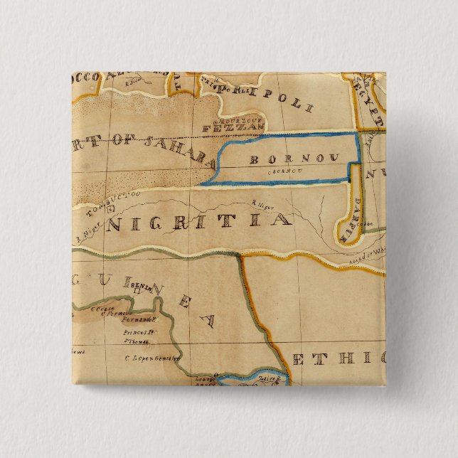 Bóton Quadrado 5.08cm África 26 (Frente)