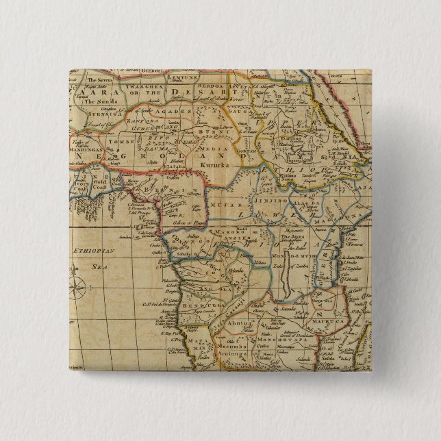 Bóton Quadrado 5.08cm África 29 (Frente)