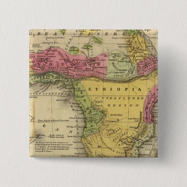Bóton Quadrado 5.08cm África 33 (Frente)