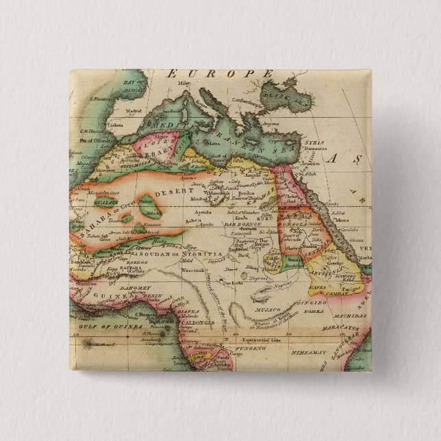 Bóton Quadrado 5.08cm África 43 (Frente)
