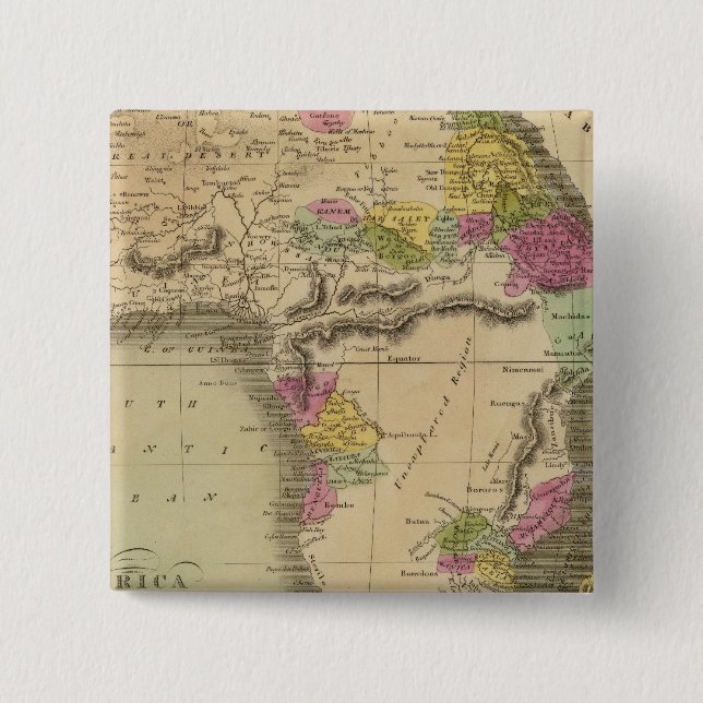 Bóton Quadrado 5.08cm África 48 (Frente)
