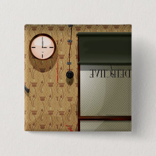 Bóton Quadrado 5.08cm Agência de detetive