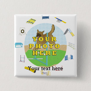 Bóton Quadrado 5.08cm Agilidade Pessoal Especial do Cão