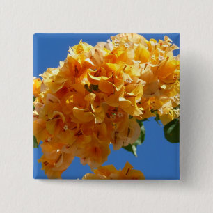 Bóton Quadrado 5.08cm Aglomerado de Flores Tropicais de Bougainvillea Do