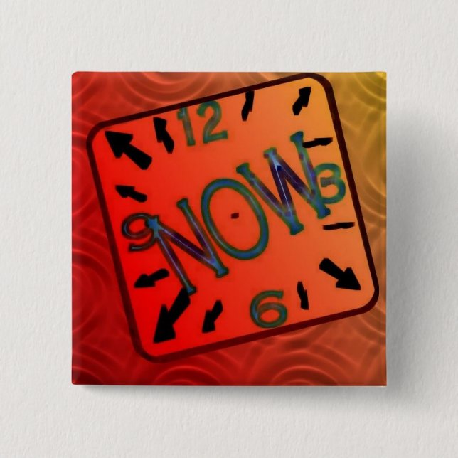 Bóton Quadrado 5.08cm Agora (Frente)