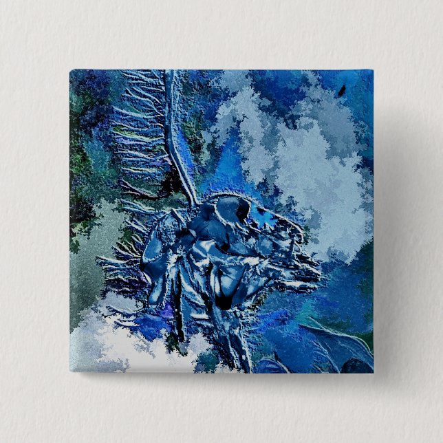 BÓTON QUADRADO 5.08CM ÁGUA (Frente)