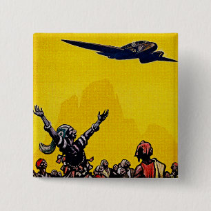 Bóton Quadrado 5.08cm Air Afrique ~ Ligne de Bamako